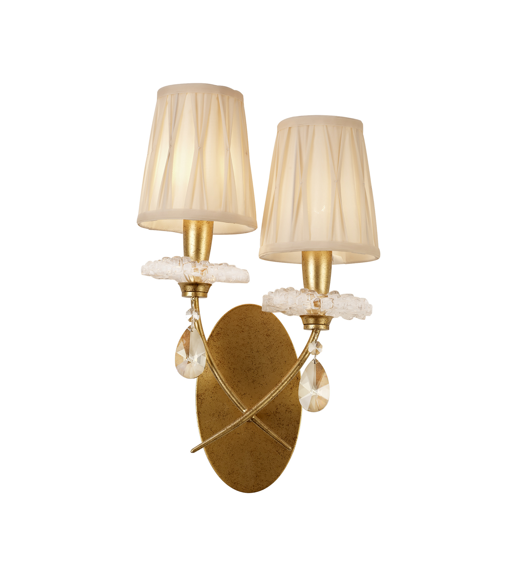 Sophie Gold Wall Lights Mantra Armed Wall Lights